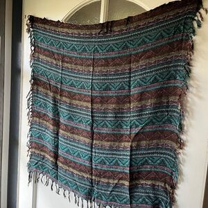 100% rayon multi-colored scarf